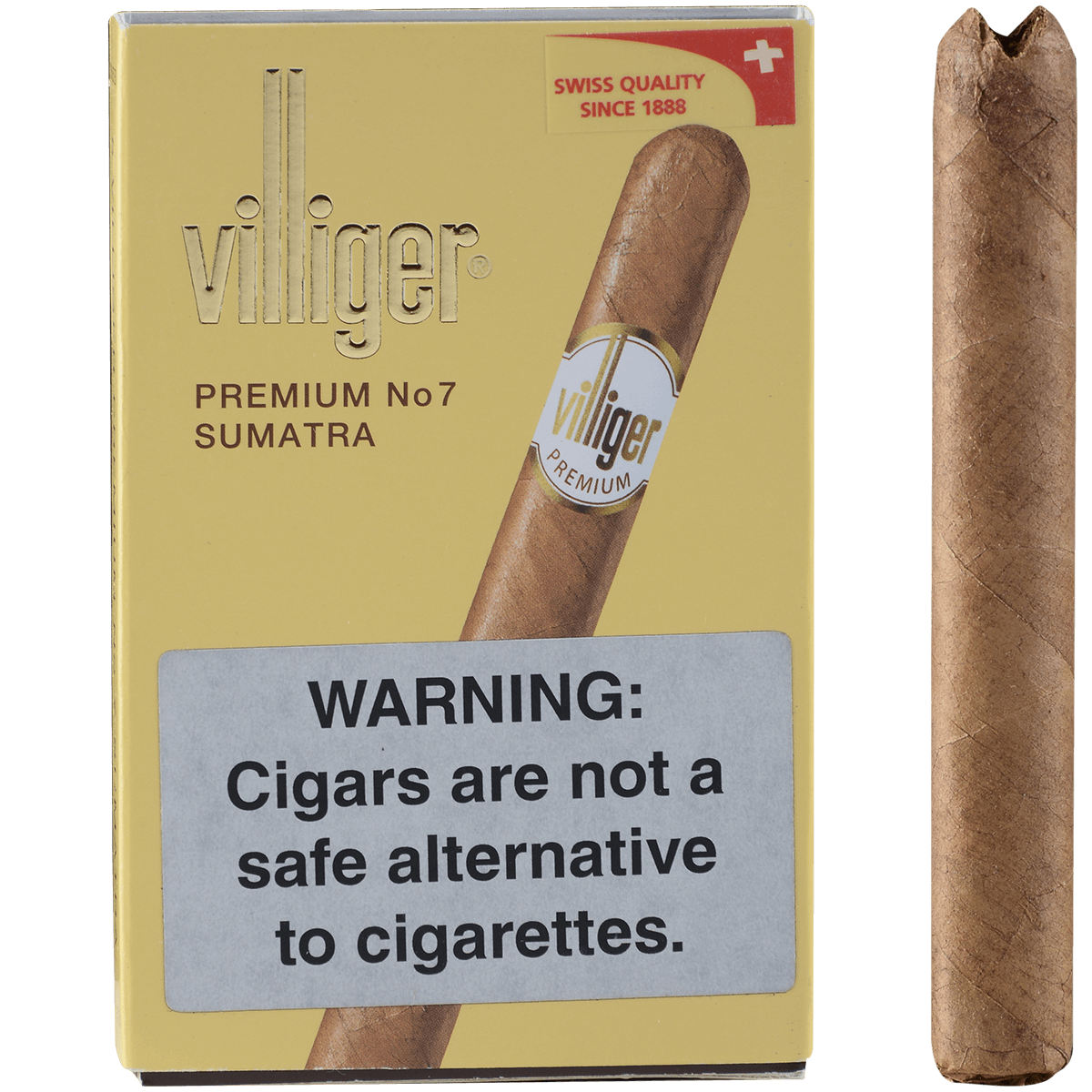 Villiger Premium No. 7 Sumatra 5/5 Packs 4.00X38