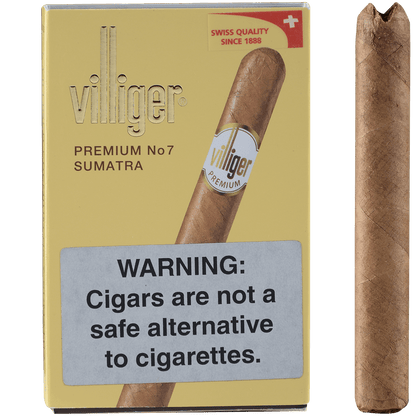 Villiger Premium No. 7 Sumatra 5/5 Packs 4.00X38