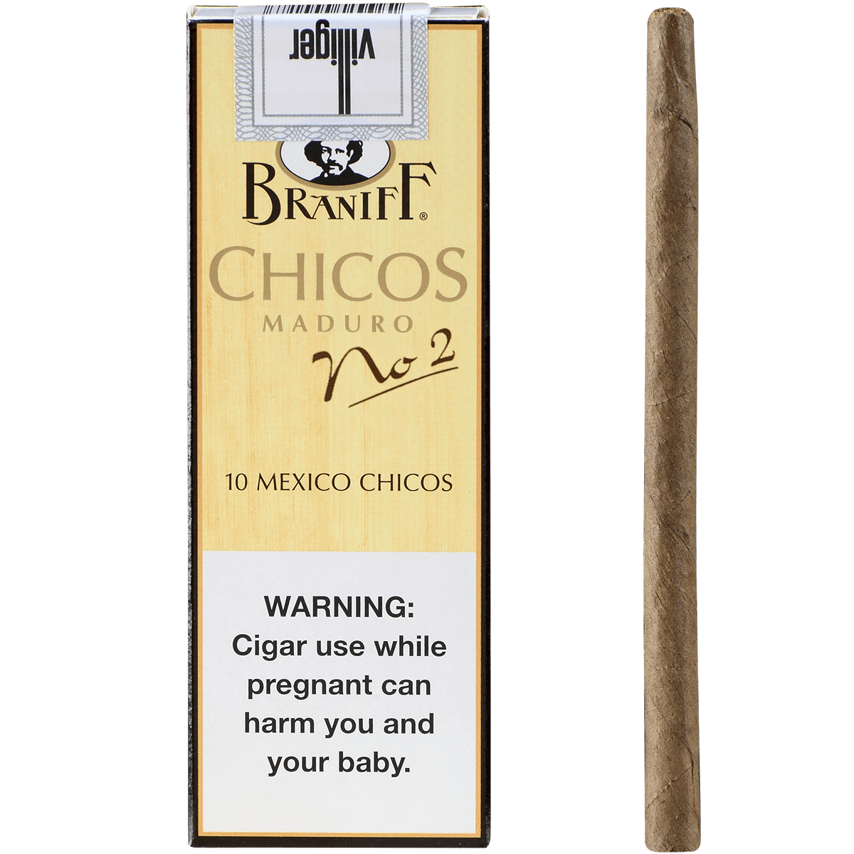 Villiger Braniff No. 2 Chicos 5/10 Packs 4.13X20