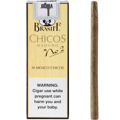 Villiger Braniff No. 2 Chicos 5/10 Packs 4.13X20