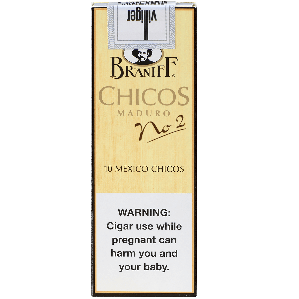 Villiger Braniff No. 2 Chicos 5/10 Packs 4.13X20