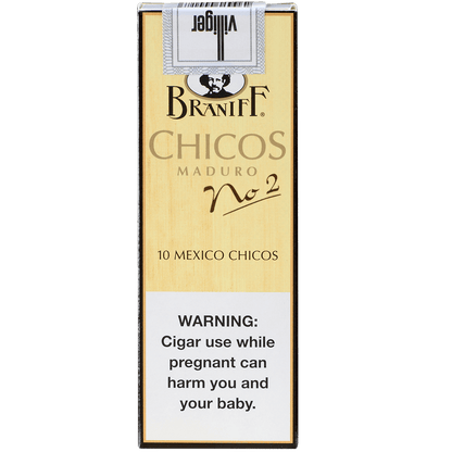 Villiger Braniff No. 2 Chicos 5/10 Packs 4.13X20