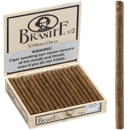 Villiger Braniff No. 2 Chicos 50 Ct. Box 4.13X20