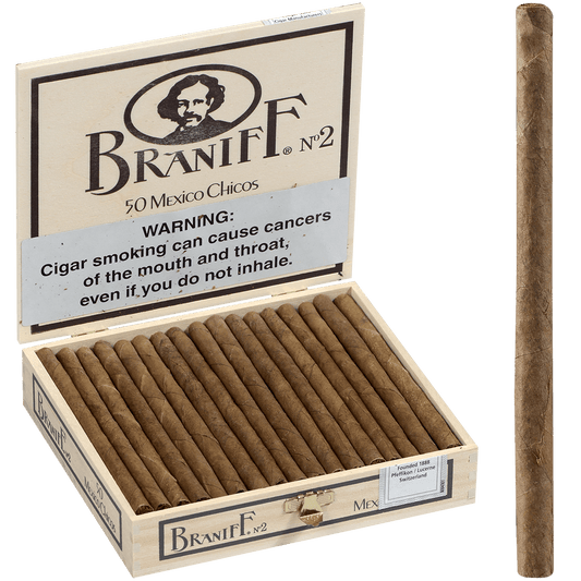 Villiger Braniff No. 2 Chicos 50 Ct. Box 4.13X20