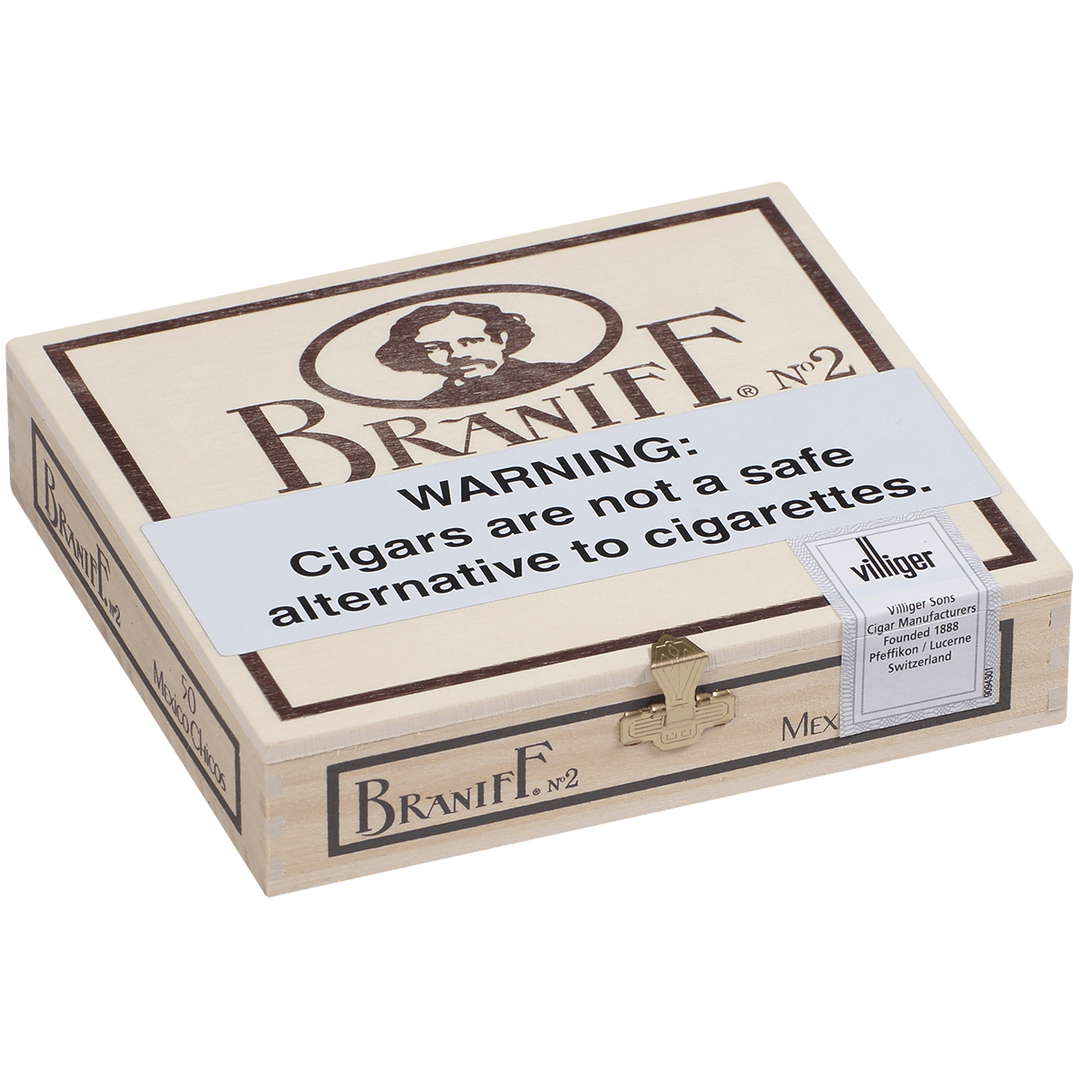 Villiger Braniff No. 2 Chicos 50 Ct. Box 4.13X20