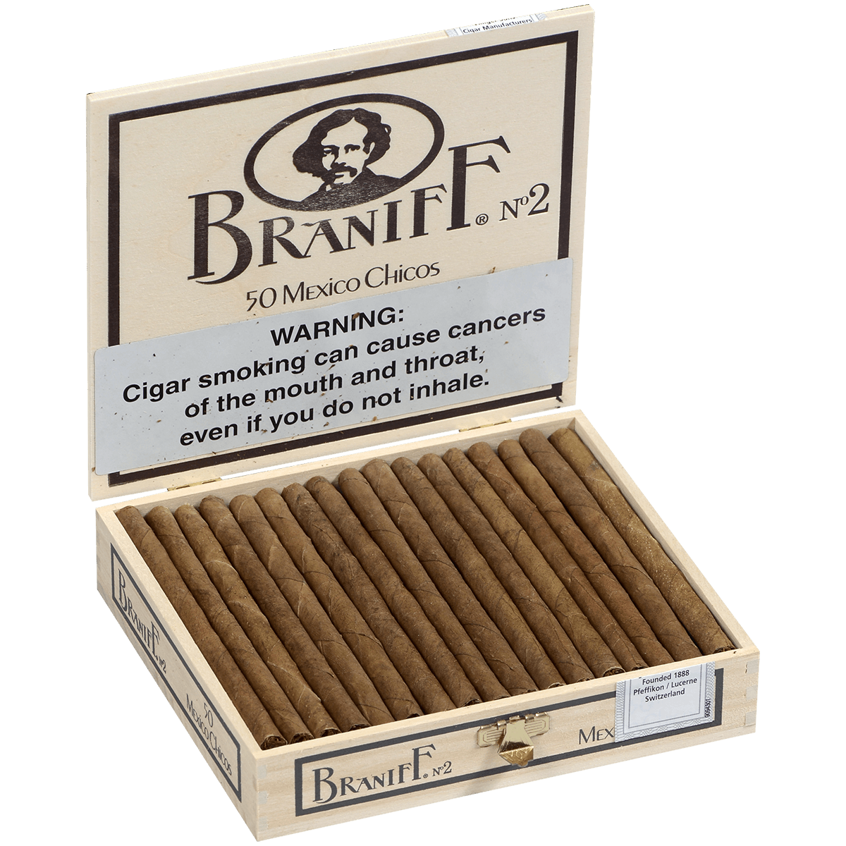 Villiger Braniff No. 2 Chicos 50 Ct. Box 4.13X20