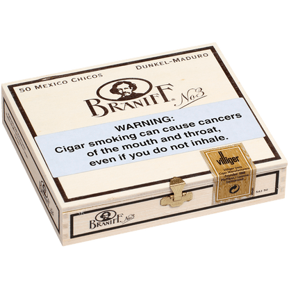 Villiger Braniff No. 3 Chicos Maduro 50 Ct. Box 4.13X20