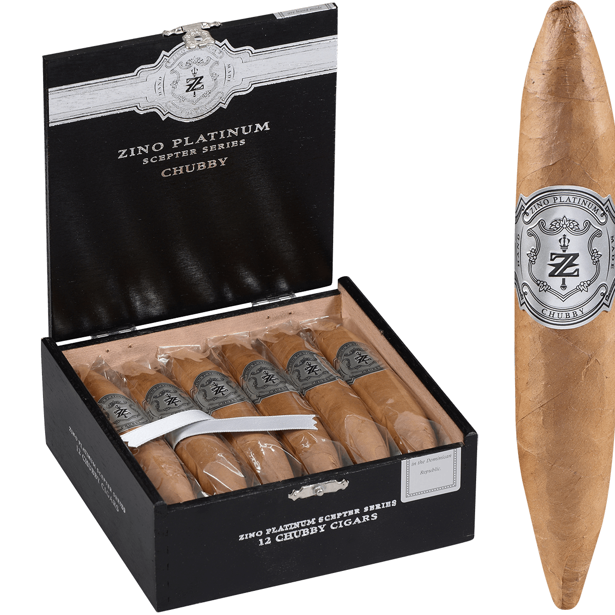 Zino Platinum Scepter Chubby 12 Ct. Box 4.93X54