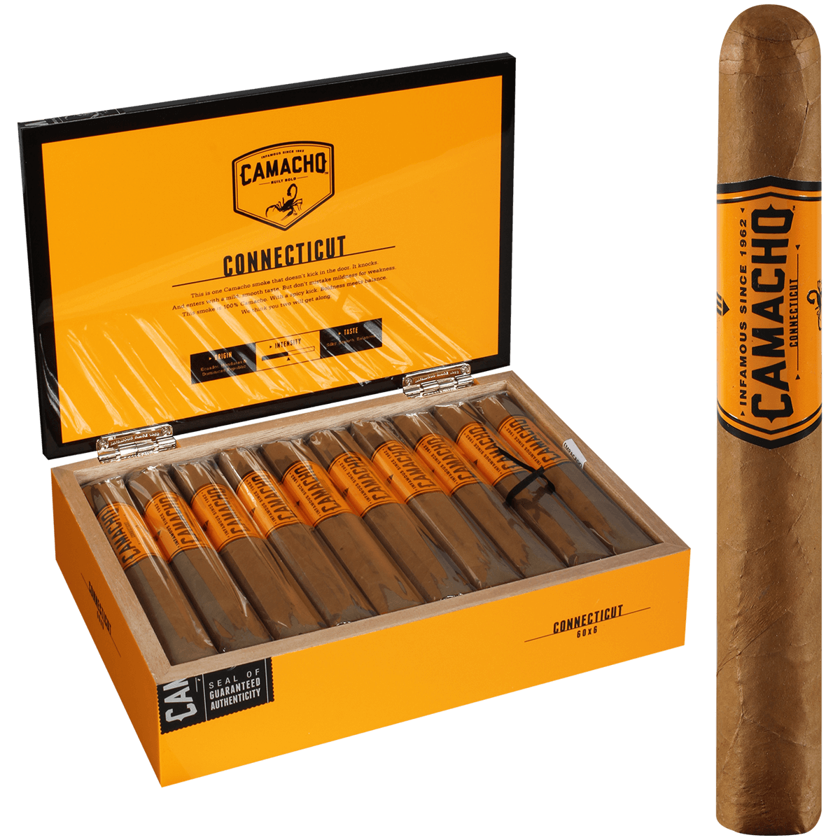 Camacho Connecticut Gordo 60/6 20 Ct. Box 6.00X60