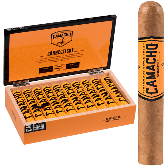 Camacho Connecticut Robusto Tubo 20 Ct. Box 5.00X50