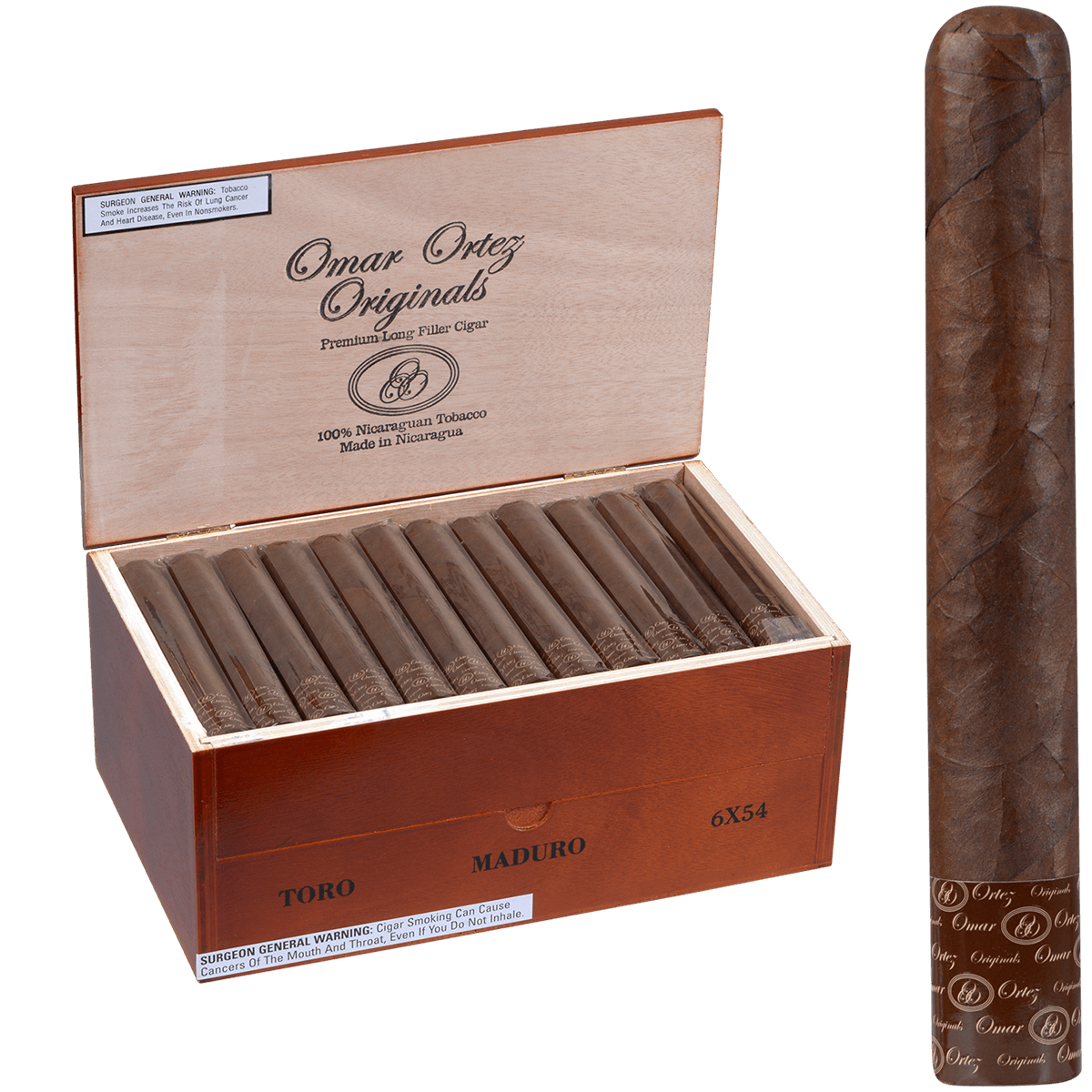 Omar Ortez Maduro Toro 60 Ct Box 6.00X54