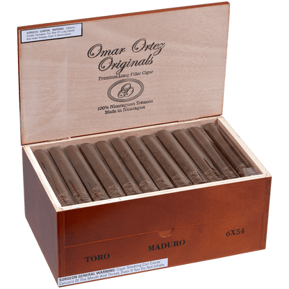Omar Ortez Maduro Toro 60 Ct Box 6.00X54