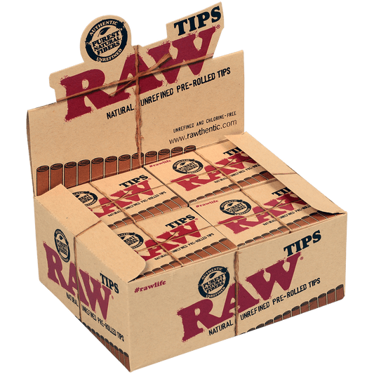 Tip Pre-Rolled Raw Regular Paper 20/21 Ct. Box