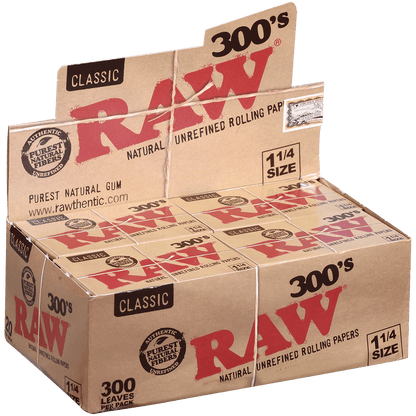 Papers Raw Classic 300'S Unrefined 1 ¼ 20 Ct. Box