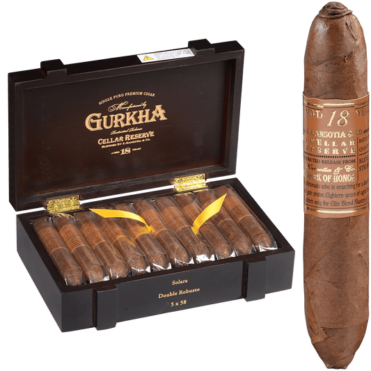Gurkha Cellar Reserve Edicion Especial 18 Yr Solara-Dbl Robusto 20 Ct. Box 5.00X58