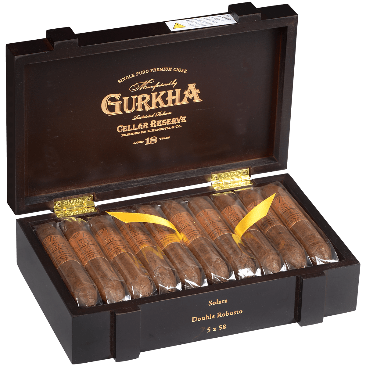 Gurkha Cellar Reserve Edicion Especial 18 Yr Solara-Dbl Robusto 20 Ct. Box 5.00X58
