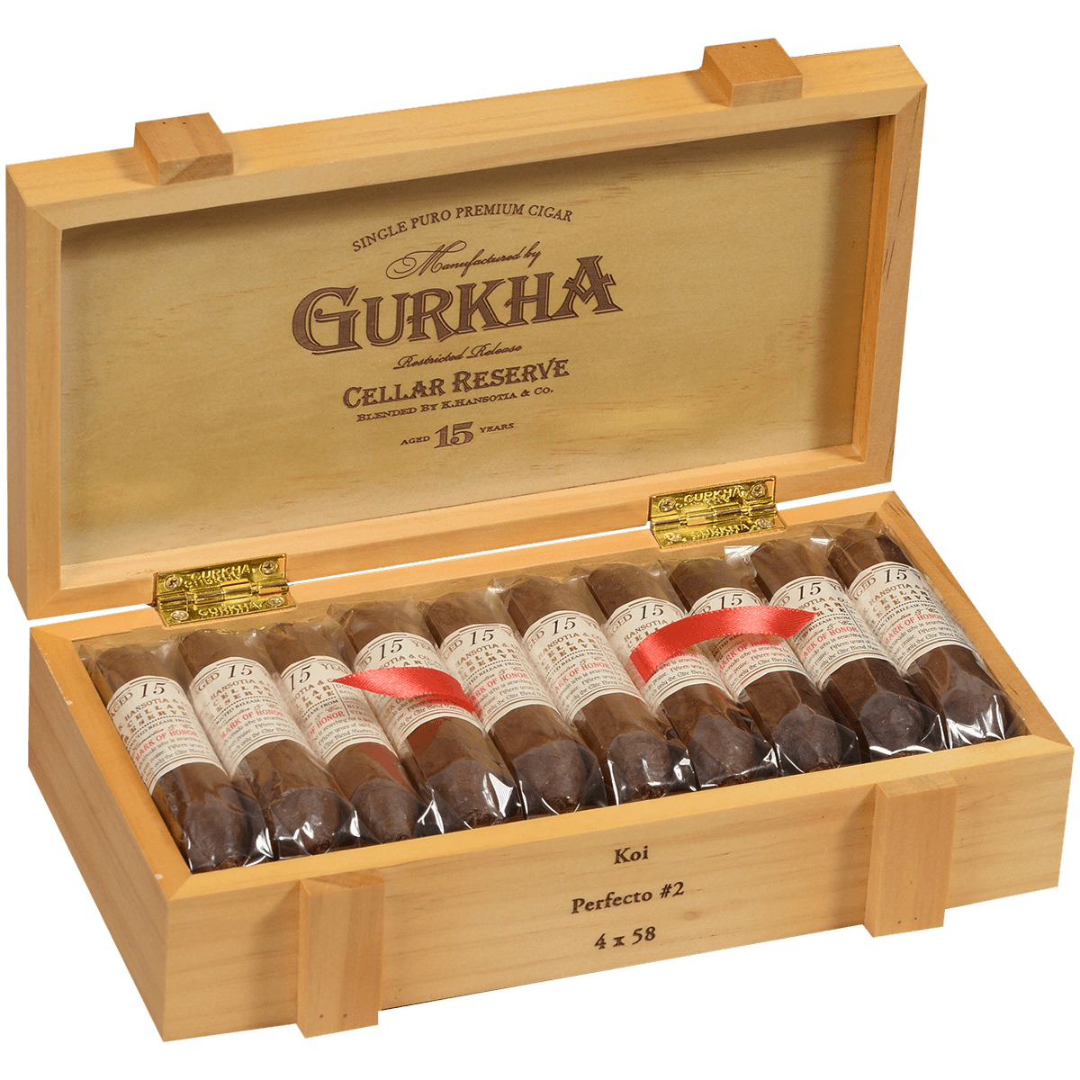 Gurkha Cellar Reserve 15 Yr Koi - Perfecto 20 Ct. Box 4.00X58