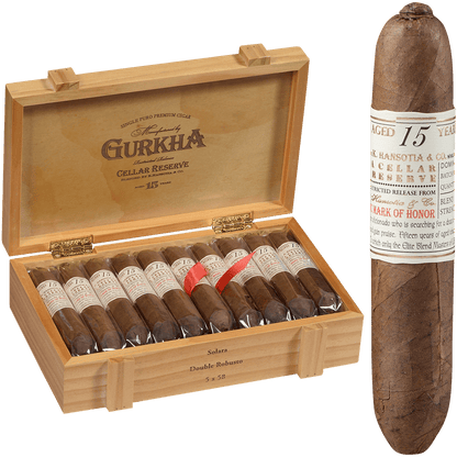 Gurkha Cellar Reserve 15 Yr Solara-Dbl Robusto 20 Ct. Box 5.00X58