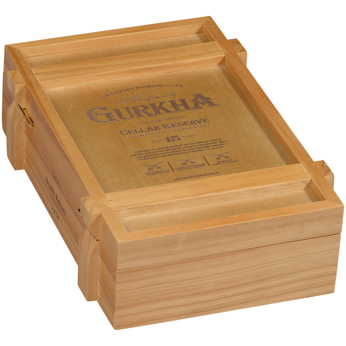 Gurkha Cellar Reserve 15 Yr Solara-Dbl Robusto 20 Ct. Box 5.00X58