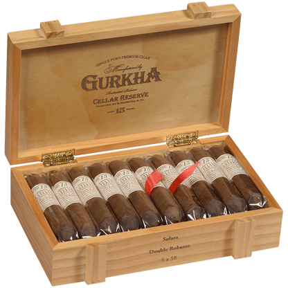 Gurkha Cellar Reserve 15 Yr Solara-Dbl Robusto 20 Ct. Box 5.00X58