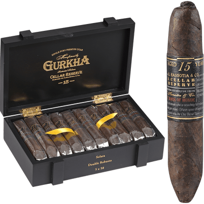 Gurkha Cellar Reserve Limitada 15 Yr Maduro Solara-Dbl Robusto 20 Ct. Box 5.00X58