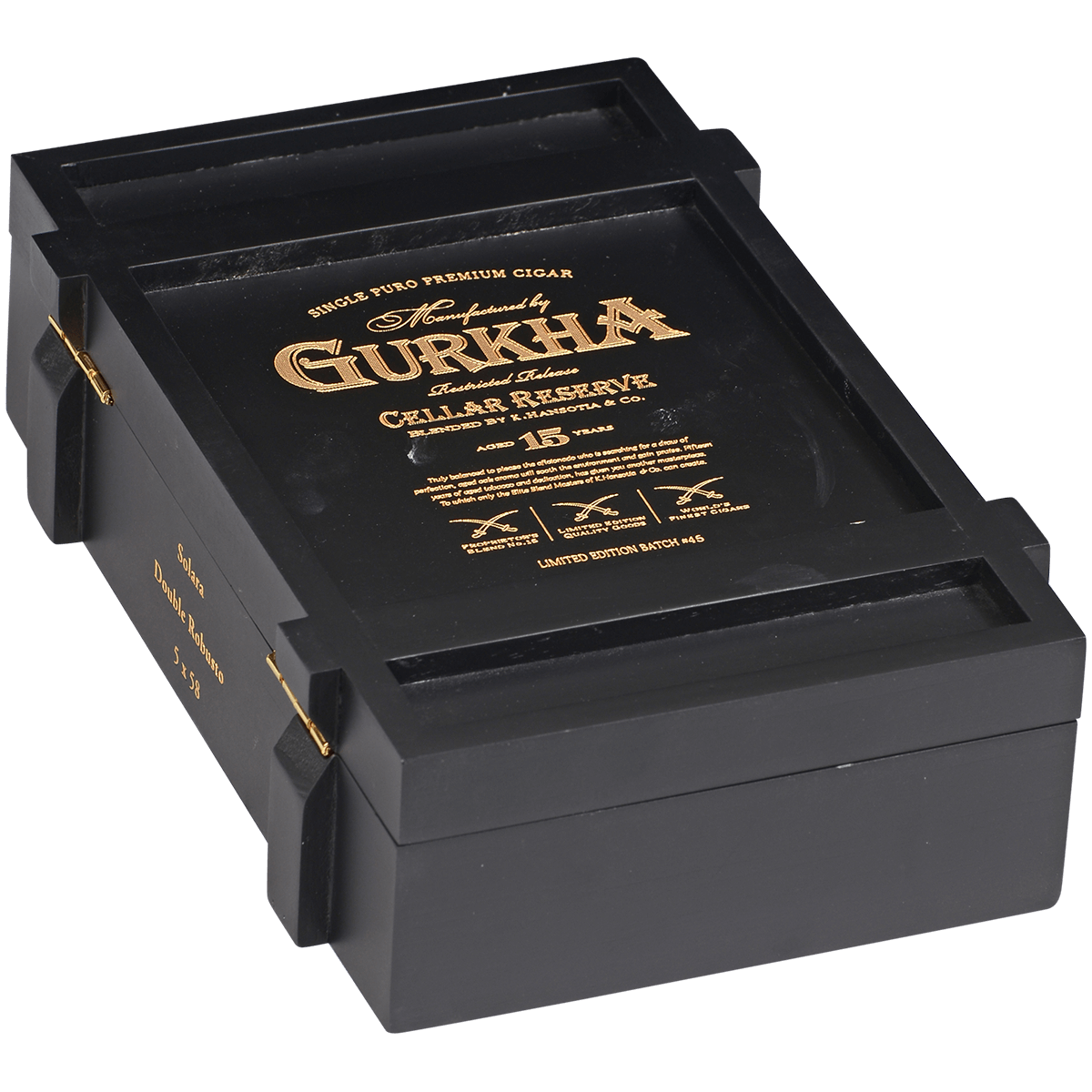 Gurkha Cellar Reserve Limitada 15 Yr Maduro Solara-Dbl Robusto 20 Ct. Box 5.00X58