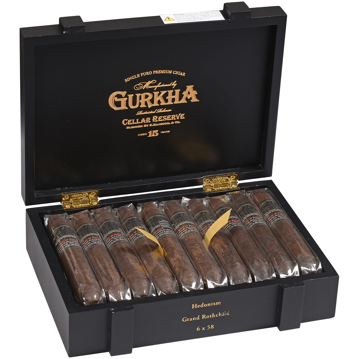 Gurkha Cellar Reserve Limitada 15 Yr Maduro Hendonism 20 Ct. Box 6.00X58