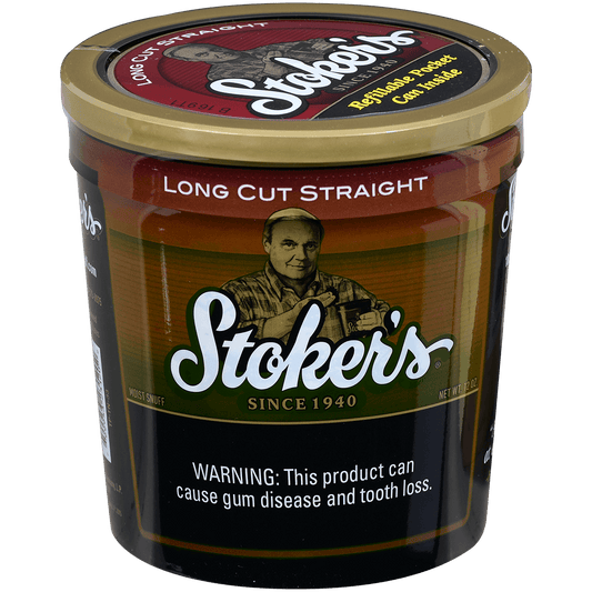 Moist Snuff Stoker'S Long Cut Straight 12 Oz Tub