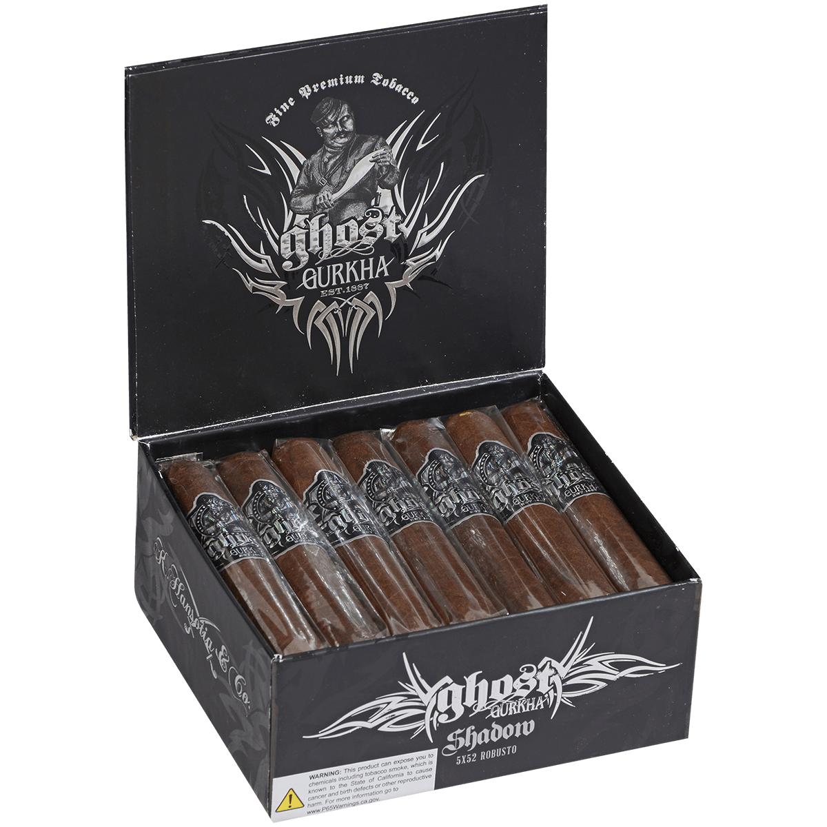 Gurkha Ghost Shadow 21 Ct. Box 5.00X52