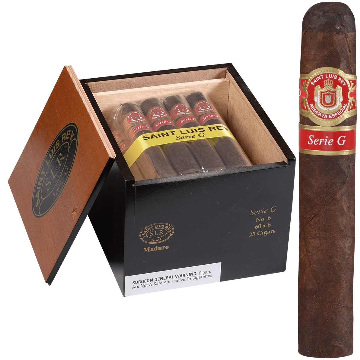 Saint Luis Rey Maduro Serie G No. 6 25 Ct. Box 6.00X60