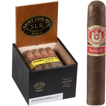 Saint Luis Rey Maduro Serie G Rothchilde 25 Ct. Box 5.00X56