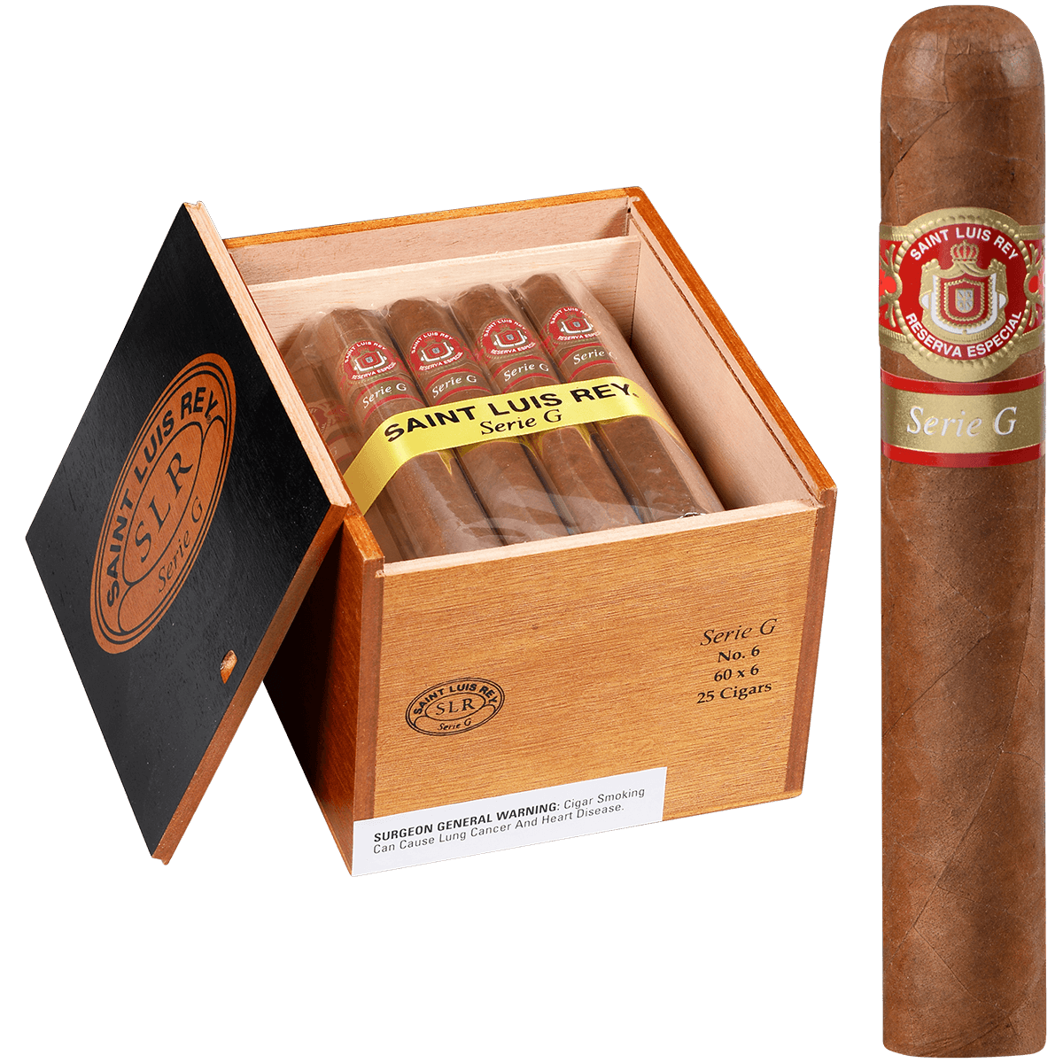 Saint Luis Rey Natural Serie G No. 6 25 Ct. Box 6.00X60