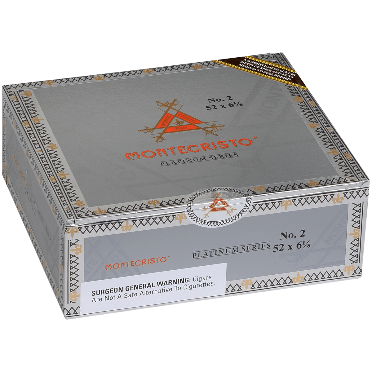 Montecristo Platinum No. 2 Belicoso 27 Ct. Box 6.12X52