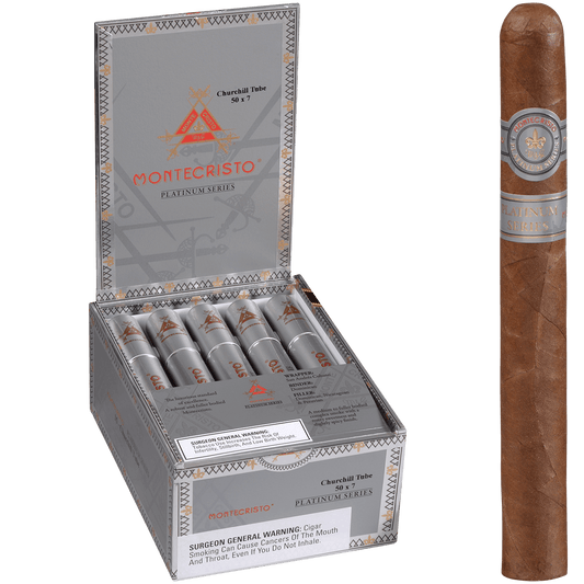 Montecristo Platinum Churchill Tube 15 Ct. Box 7.00X50