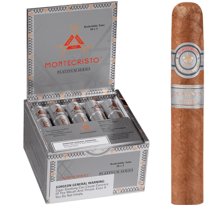 Montecristo Platinum Rothchilde Tube 15 Ct. Box 5.00X50