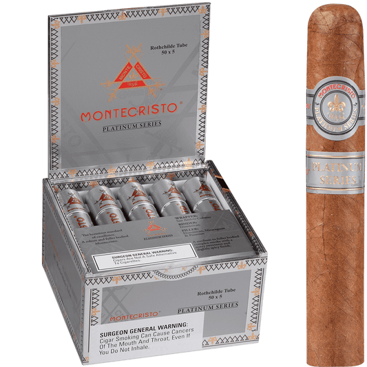 Montecristo Platinum Rothchilde Tube 15 Ct. Box 5.00X50