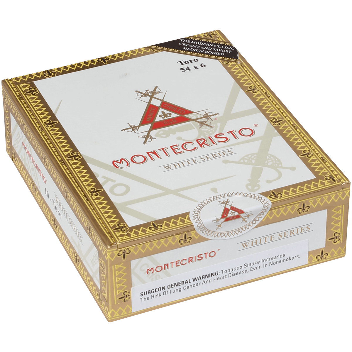 Montecristo White Toro 10 Ct. Box 6.00X54