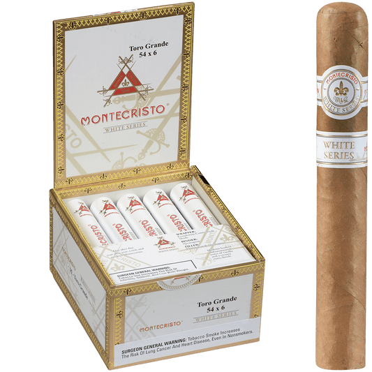 Montecristo White Toro Grande Tube 15 Ct. Box 6.00X54