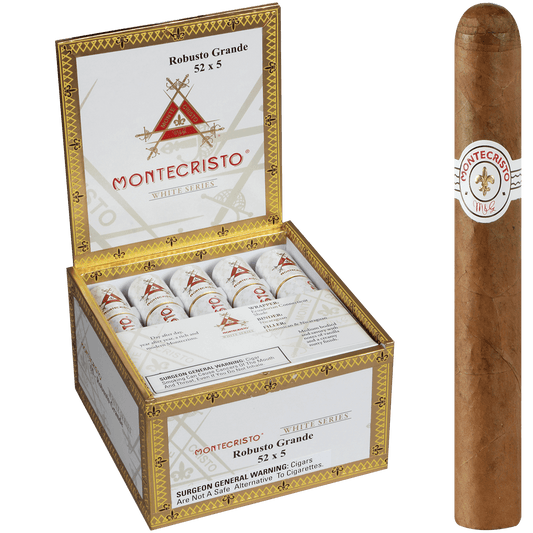 Montecristo White Robusto Grande Tube 15 Ct. Box 5.00X52