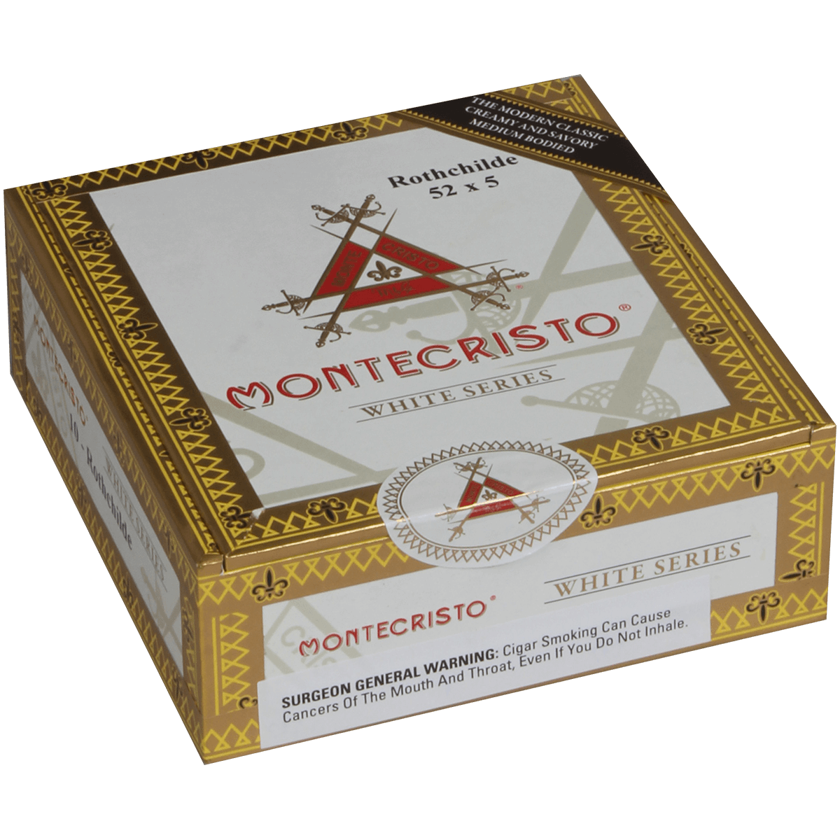 Montecristo White Rothchilde 10 Ct. Box 5.00X52