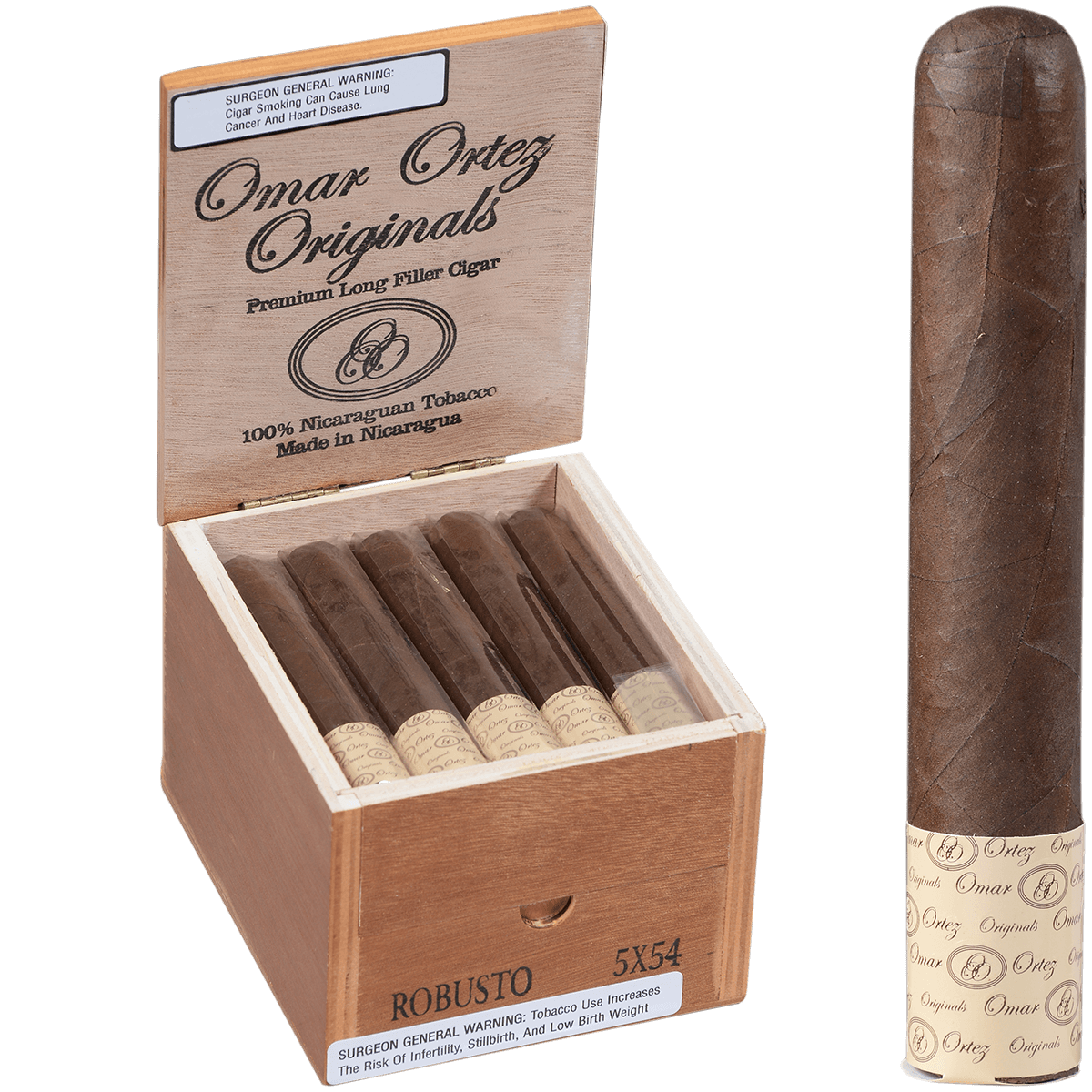 Omar Ortez Originals Robusto 20 Ct. Box 5.00X54
