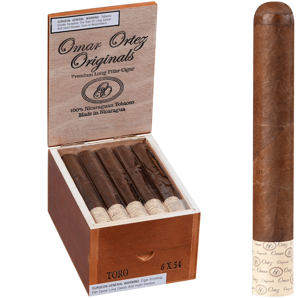 Omar Ortez Originals Toro 20 Ct. Box 6.00X54