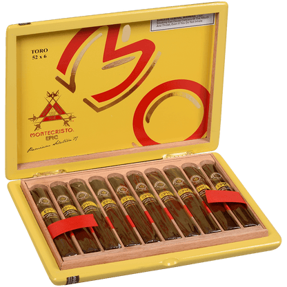 Montecristo Epic Toro 10 Ct. Box 6.00X52