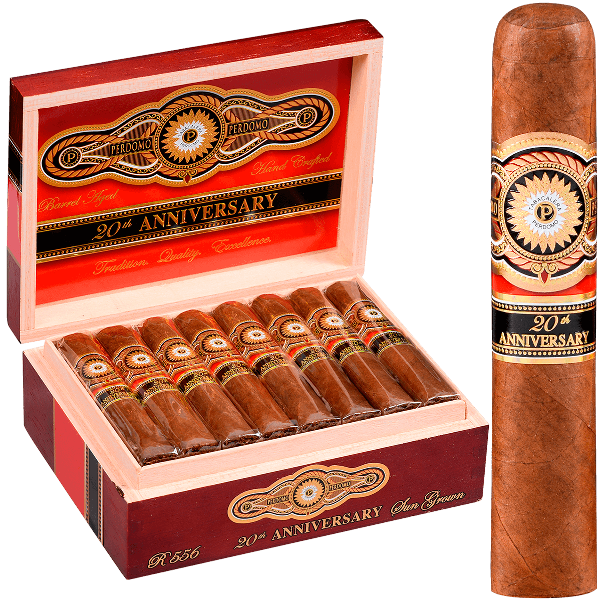 Perdomo 20Th Anniversary Sun Grown Robusto 24 Ct. Box 5.00X56