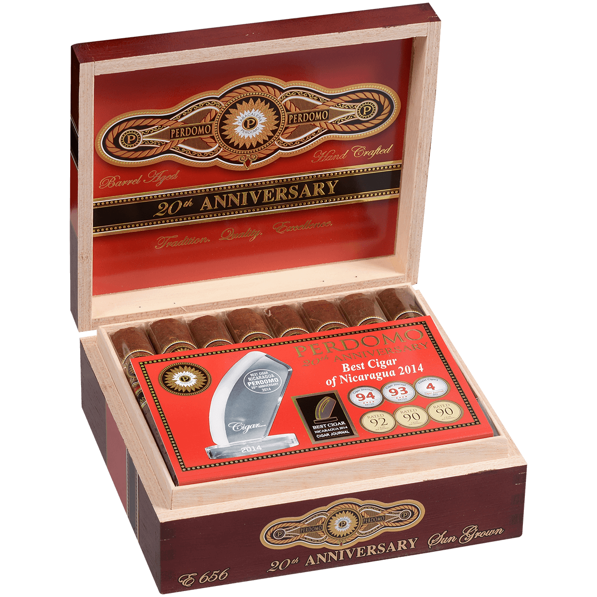 Perdomo 20Th Anniversary Sun Grown Epicure 24 Ct. Box 6.00X56