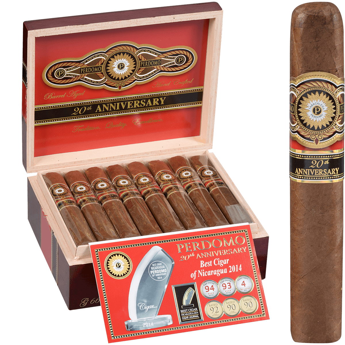 Perdomo 20Th Anniversary Sun Grown Gordo 24 Ct. Box 6.00X60