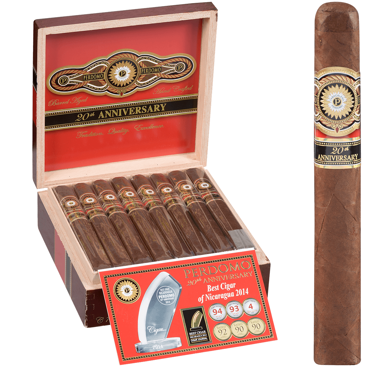 Perdomo 20Th Anniversary Sun Grown Churchill 24 Ct. Box 7.00X56