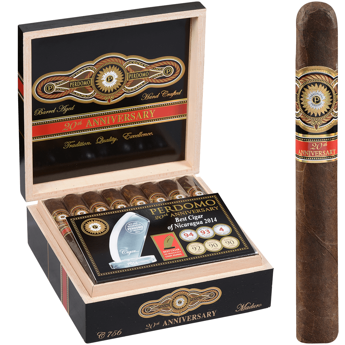 Perdomo 20Th Anniversary Maduro Churchill 24 Ct. Box 7.00X56
