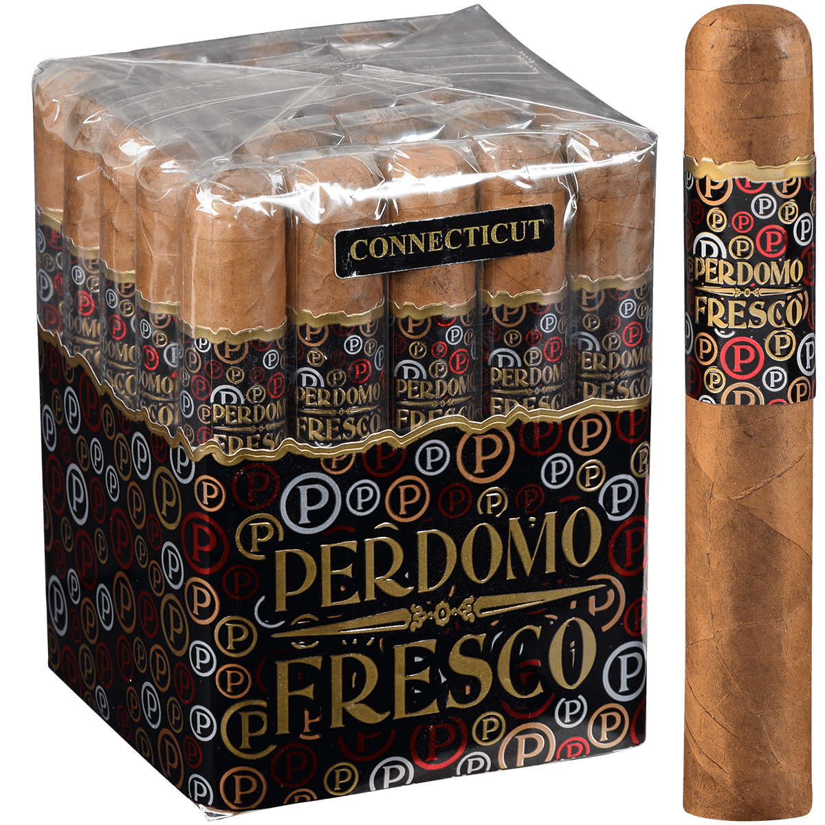 Perdomo Fresco Connecticut Robusto 25 Ct. Bundle 5.00X50