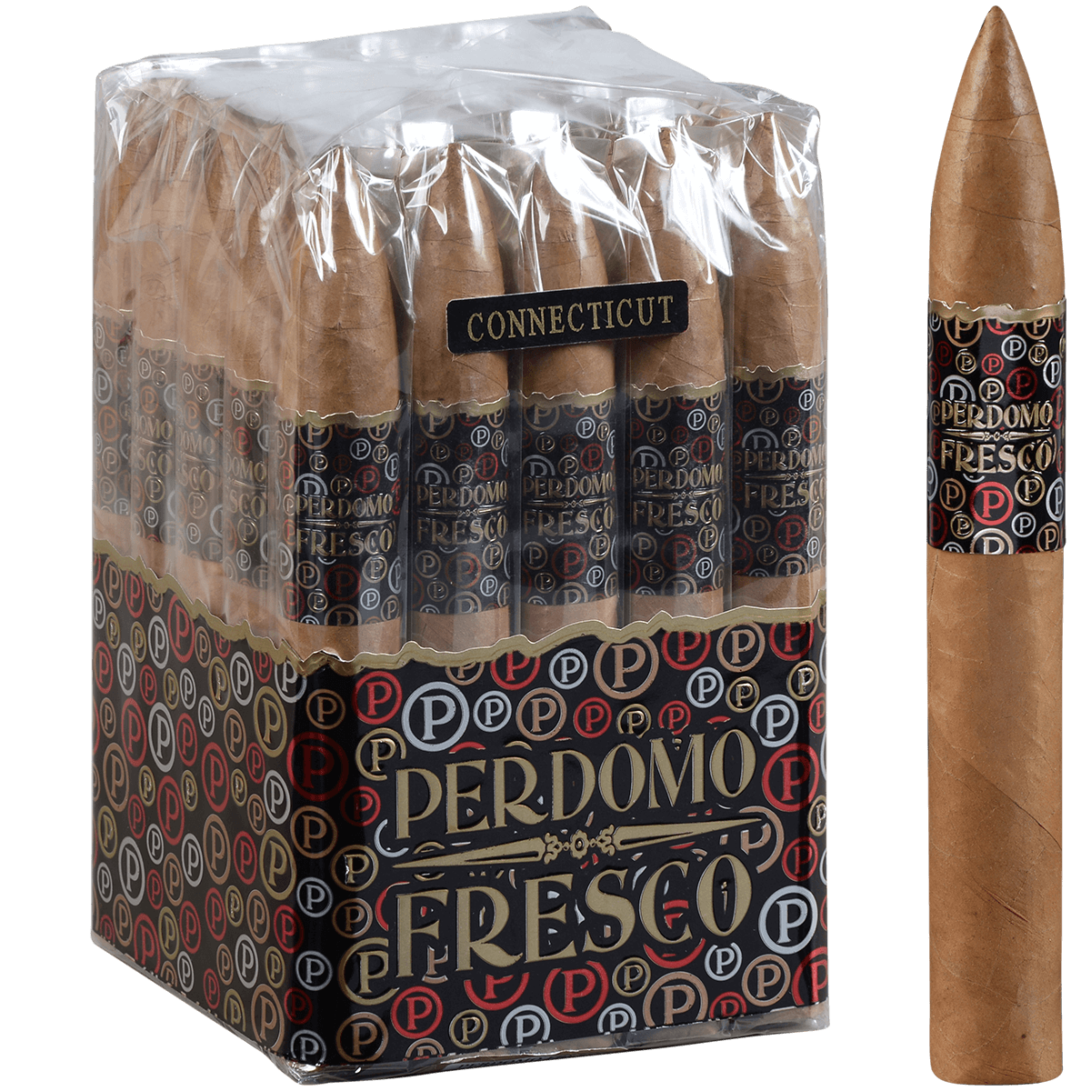 Perdomo Fresco Connecticut Torpedo 25 Ct. Bundle 6.50X50